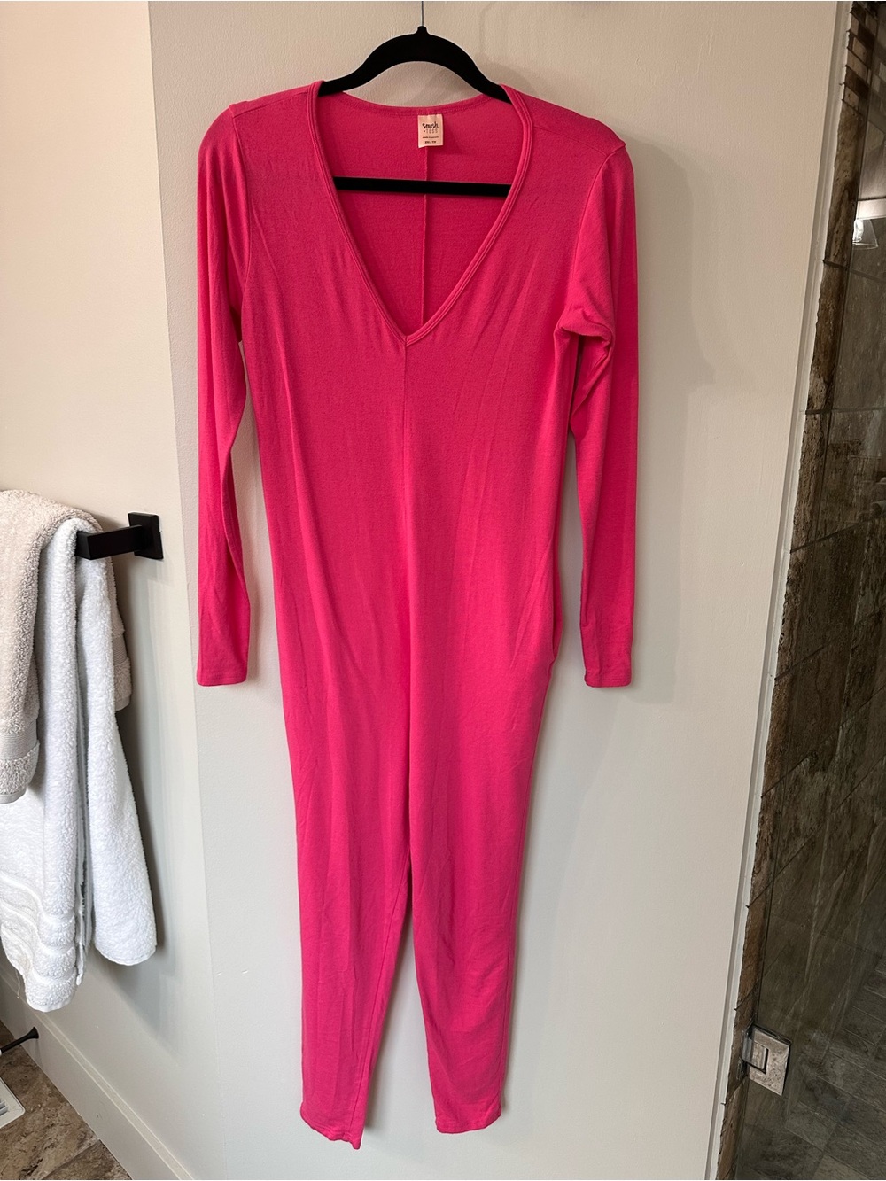 Smash + Tess Pink V-Neck Jumpsuit